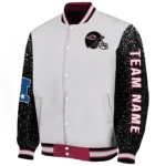 personalized arizona cardinals speckled arms red gray varsity jacket best selling.webp