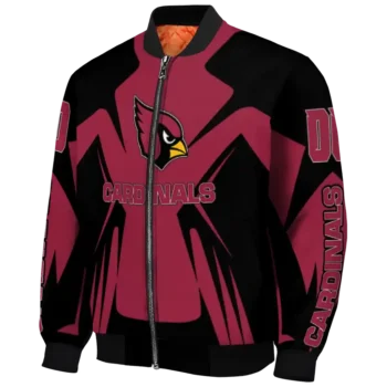 personalized arizona cardinals spider mark red black crocs bomber jacket best selling