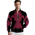 personalized arizona cardinals spider mark red black crocs bomber jacket best selling