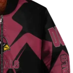 personalized arizona cardinals spider mark red black crocs bomber jacket best selling