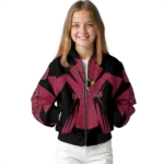 personalized arizona cardinals spider mark red black crocs bomber jacket best selling