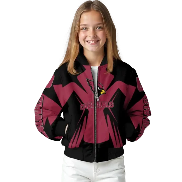 personalized arizona cardinals spider mark red black crocs bomber jacket top rated