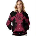 personalized arizona cardinals spider mark red black crocs varsity jacket best selling.webp