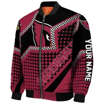 personalized arizona cardinals star burst red bomber jacket best selling
