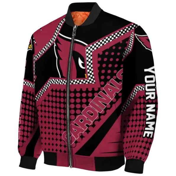 personalized arizona cardinals star burst red bomber jacket best selling