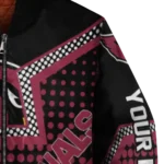 personalized arizona cardinals star burst red bomber jacket best selling