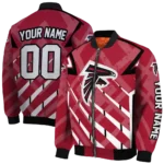 personalized atlanta falcons chevron angles red bomber jacket best selling