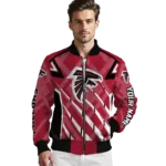 personalized atlanta falcons chevron angles red bomber jacket best selling