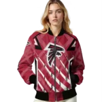 personalized atlanta falcons chevron angles red bomber jacket best selling