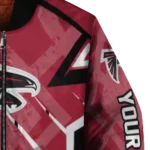 personalized atlanta falcons chevron angles red bomber jacket best selling