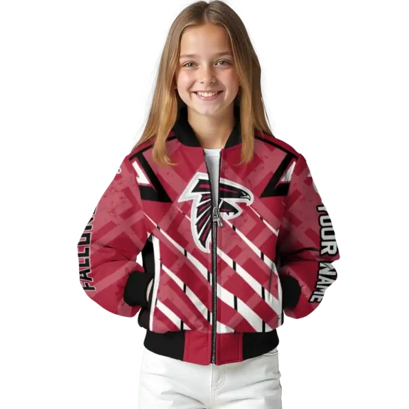 personalized atlanta falcons chevron angles red bomber jacket top rated