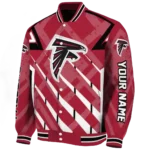 personalized atlanta falcons chevron angles red varsity jacket best selling.webp