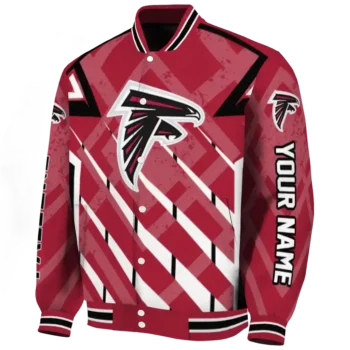 personalized atlanta falcons chevron angles red varsity jacket best selling.webp