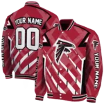 personalized atlanta falcons chevron angles red varsity jacket best selling.webp