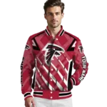personalized atlanta falcons chevron angles red varsity jacket best selling.webp