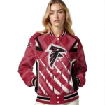 personalized atlanta falcons chevron angles red varsity jacket best selling.webp