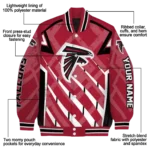 personalized atlanta falcons chevron angles red varsity jacket best selling.webp