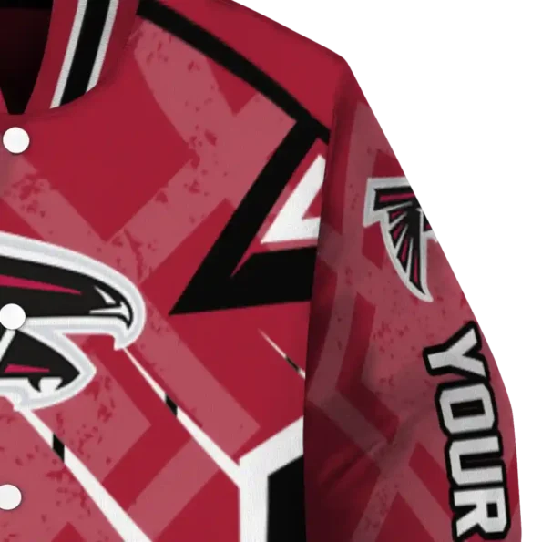 personalized atlanta falcons chevron angles red varsity jacket premium grade.webp