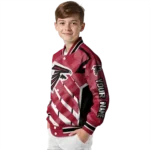 personalized atlanta falcons chevron angles red varsity jacket best selling.webp