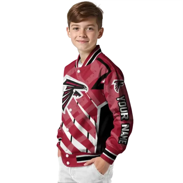 personalized atlanta falcons chevron angles red varsity jacket trendy.webp
