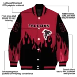 personalized atlanta falcons flame border red black varsity jacket best selling.webp