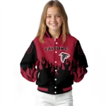 personalized atlanta falcons flame border red black varsity jacket best selling.webp