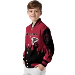 personalized atlanta falcons flame border red black varsity jacket best selling.webp