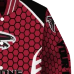 personalized atlanta falcons hexagon grid red varsity jacket best selling.webp