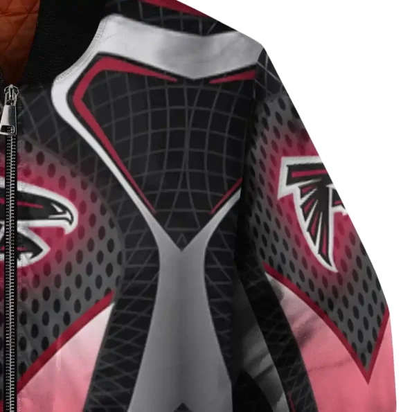 personalized atlanta falcons mesh chest black crocs black bomber jacket premium grade