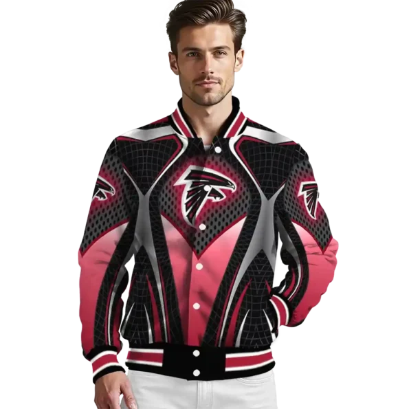 personalized atlanta falcons mesh chest black crocs black varsity jacket high quality.webp