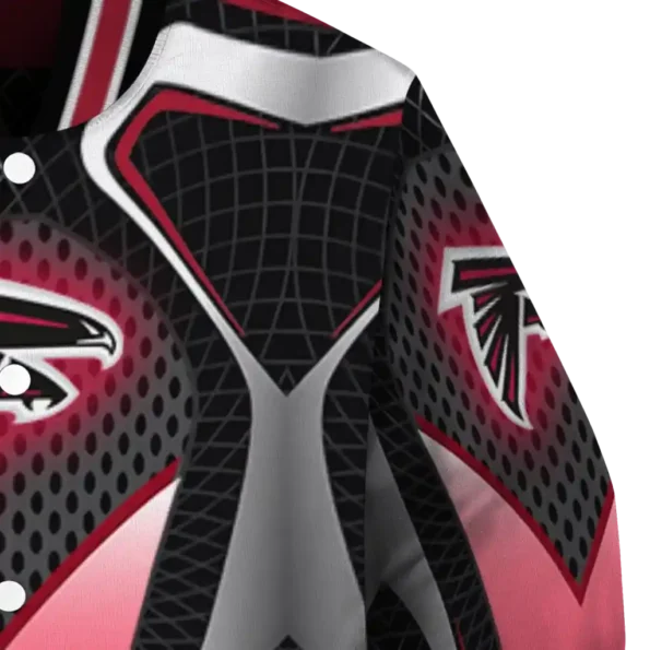 personalized atlanta falcons mesh chest black crocs black varsity jacket premium grade.webp