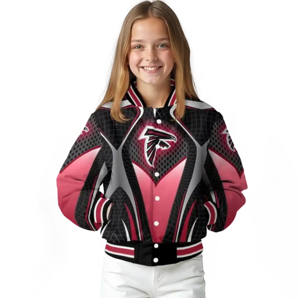 personalized atlanta falcons mesh chest black crocs black varsity jacket top rated.webp
