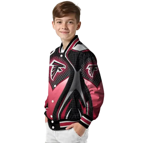 personalized atlanta falcons mesh chest black crocs black varsity jacket trendy.webp