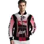 personalized atlanta falcons mesh effect red black bomber jacket best selling