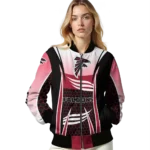 personalized atlanta falcons mesh effect red black bomber jacket best selling