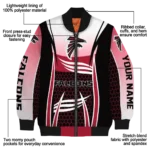 personalized atlanta falcons mesh effect red black bomber jacket best selling