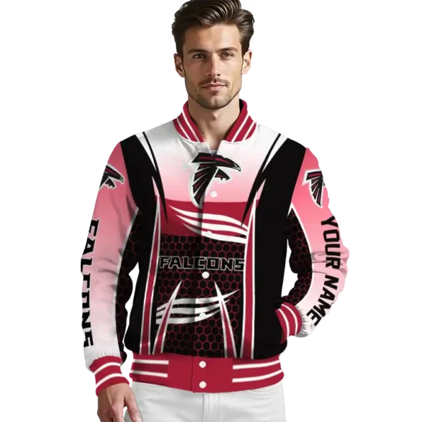 personalized atlanta falcons mesh effect red black varsity jacket high quality.webp