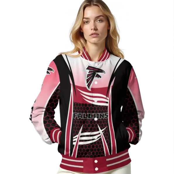 personalized atlanta falcons mesh effect red black varsity jacket latest model.webp