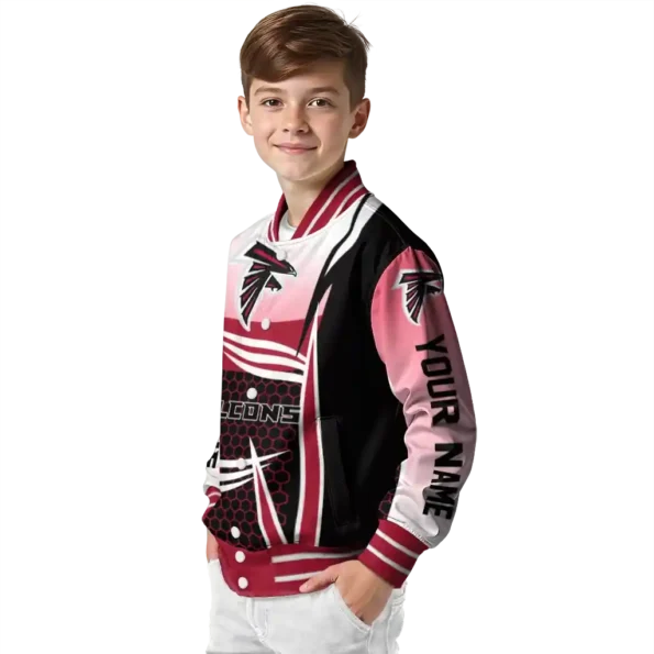 personalized atlanta falcons mesh effect red black varsity jacket trendy.webp