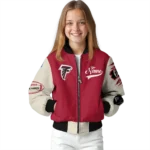 personalized atlanta falcons razorback outline red nude bomber jacket best selling
