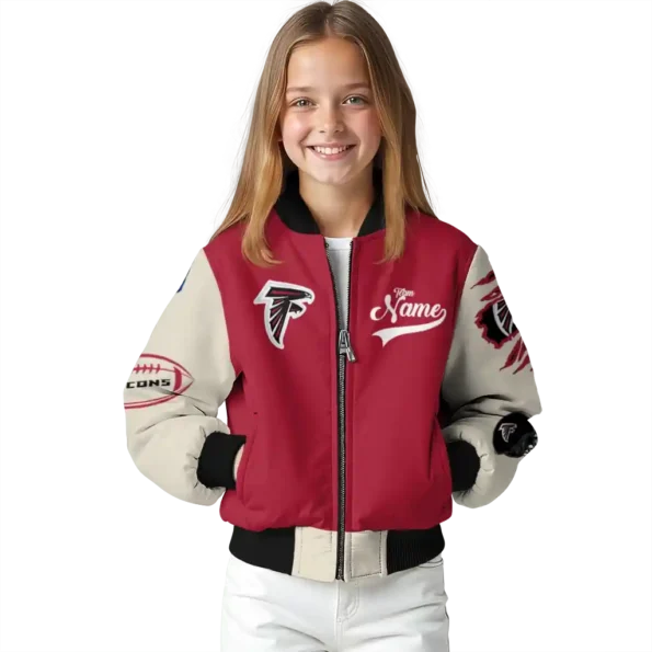 personalized atlanta falcons razorback outline red nude bomber jacket top rated