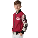 personalized atlanta falcons razorback outline red nude bomber jacket best selling