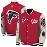 personalized atlanta falcons razorback outline red nude varsity jacket best selling.webp