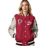 personalized atlanta falcons razorback outline red nude varsity jacket best selling.webp