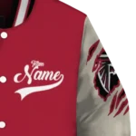 personalized atlanta falcons razorback outline red nude varsity jacket best selling.webp