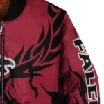 personalized atlanta falcons winged blaze red white bomber jacket best selling