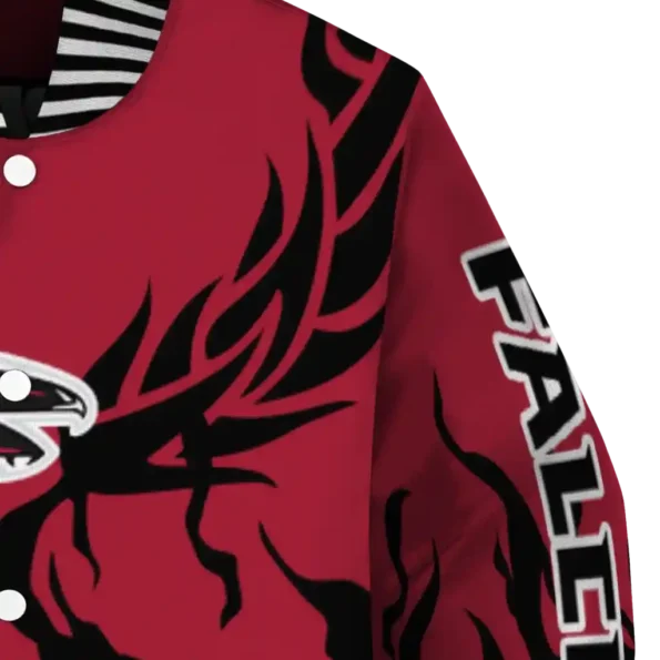 personalized atlanta falcons winged blaze red white varsity jacket premium grade.webp