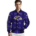 personalized baltimore ravens bolt stripe purple varsity jacket best selling.webp