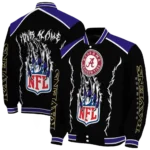 personalized baltimore ravens claw blood purple black varsity jacket best selling.webp