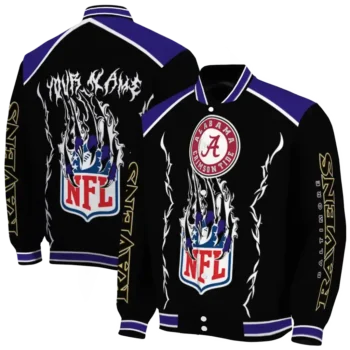 personalized baltimore ravens claw blood purple black varsity jacket fashion forward.webp